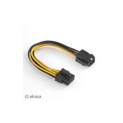 Akasa 6-pin PCI-E -> 8-pin ATX12V virta-adapteri