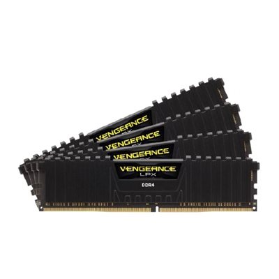 Corsair 64GB (4 x 16GB) Vengeance LPX, DDR4 3200MHz, CL16, 1.35V, musta