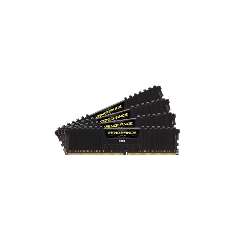 Corsair 64GB (4 x 16GB) Vengeance LPX, DDR4 3200MHz, CL16, 1.35V, musta