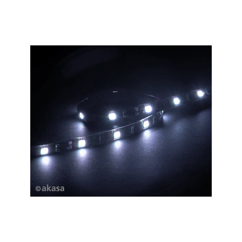 Akasa Vegas M, magneettinen LED-valonauha, 50cm, valkoinen