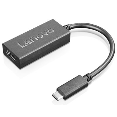 Lenovo USB-C -> HDMI 2.0B adapteri, musta (Poistotuote! Norm. 29€)