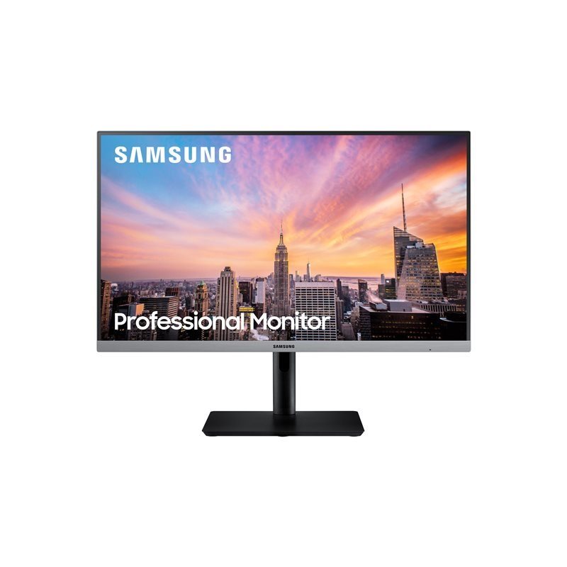 Samsung 23,8" SR65, Full HD -monitori, tummanharmaa/sininen