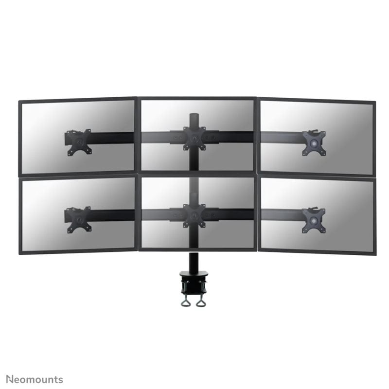 Neomounts by Newstar FPMA-D700D6 monitor desk mount, pöytäteline kuudelle monitorille, musta