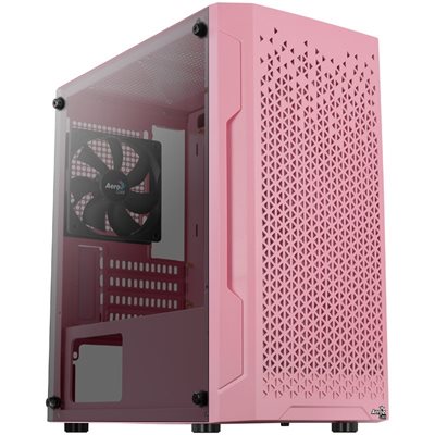 Aerocool Trinity Mini v1, ikkunallinen mATX-kotelo, pink