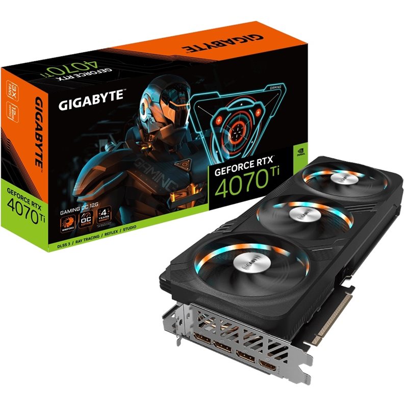 Gigabyte (Outlet) GeForce RTX 4070 Ti GAMING OC -näytönohjain, 12GB GDDR6X