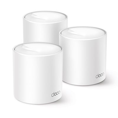 TP-Link Deco X10, AX1500 Mesh Wi-Fi 6 -järjestelmä, 3-pack, valkoinen