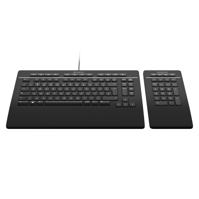 3Dconnexion Keyboard Pro ja Numpad Pro - näppäimistö, musta