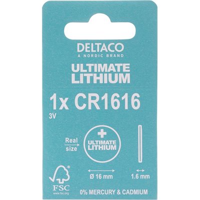 Deltaco CR1616 -paristo