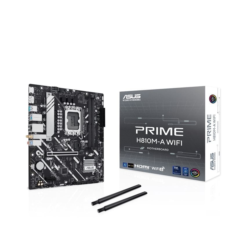 Asus PRIME H810M-A WIFI, mATX-emolevy