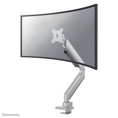 Neomounts 10-49" Select Monitor Desk Mount For Curved Screens, näyttövarsi pöydälle, hopea