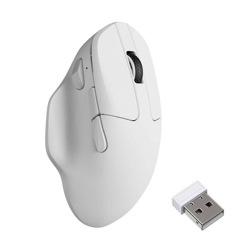 Keychron M7 - PixArt 3950 (8K Polling Rate), langaton hiiri, 30 000 DPI, valkoinen