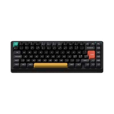 NuPhy Halo75 V2, langaton mekaaninen näppäimistö, 75%, Raspberry Switch, Obsidian Black