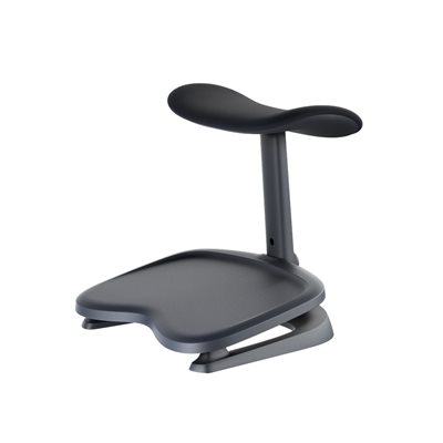 LiberNovo StepSync Dual-Layer Footrest, musta