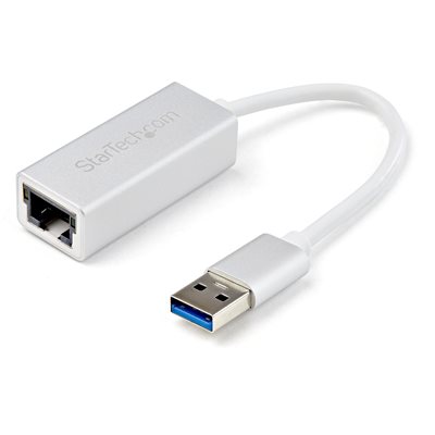 StarTech.com Gigabit Ethernet -verkkoadapteri, 3.2 Gen1 USB-A, hopea