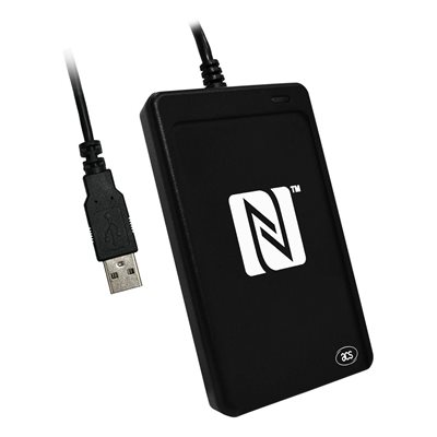 ACS USB NFC Reader III -NFC-kortinlukija, USB-A, musta
