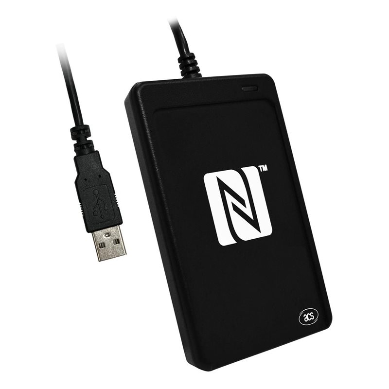 ACS USB NFC Reader III -NFC-kortinlukija, USB-A, musta