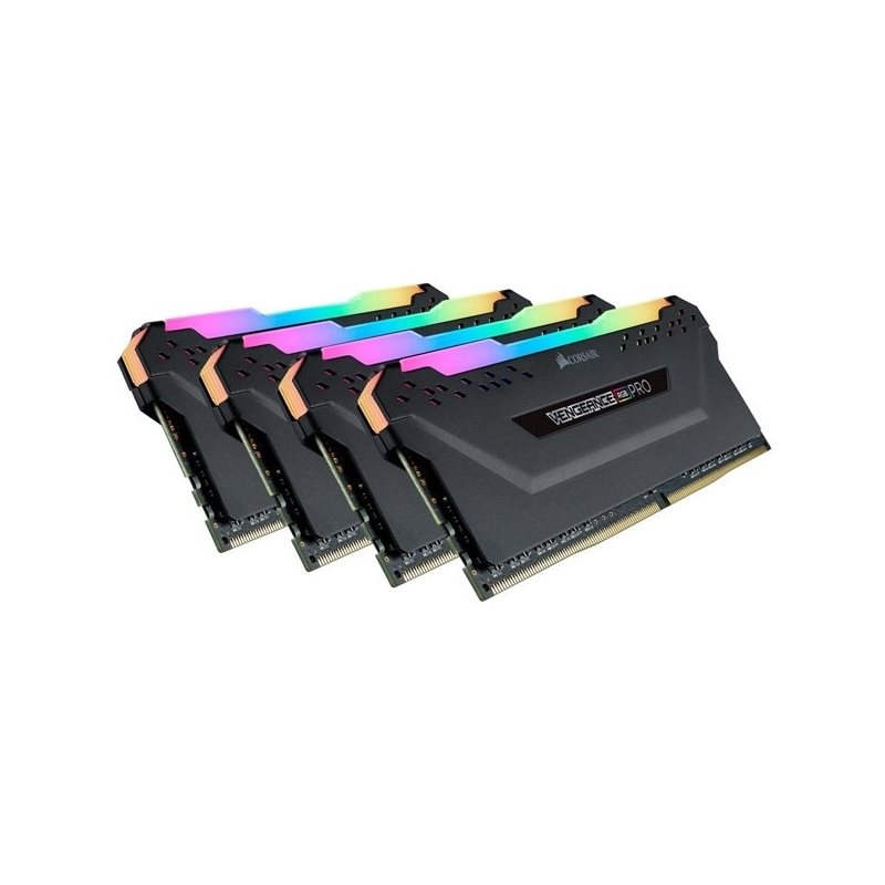 Corsair 128GB (4 x 32GB) Vengeance RGB PRO, DDR4 3600MHz, CL18, 1.35V, musta