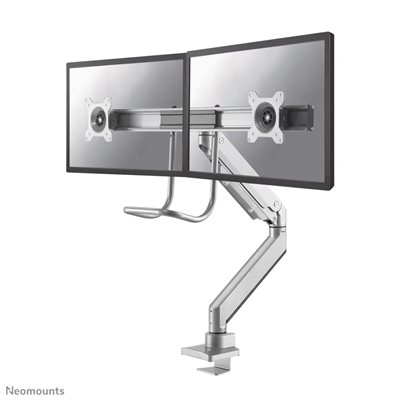 Neomounts 10-32" x2 Select Monitor Desk Mount, näyttövarsi pöydälle kahdelle näytölle, hopea