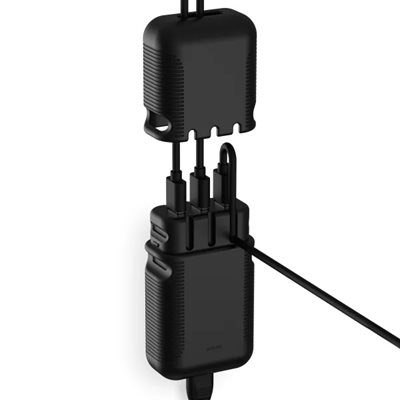Unisynk 36W verkkovirtalaturi, 3x USB-A, musta