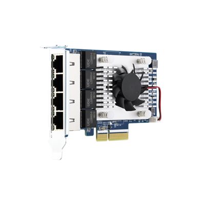 QNAP QXG-5G4T-111C -laajennuskortti NAS-asemille/tietokoneille, 4x 5GbE, PCIe Gen 3