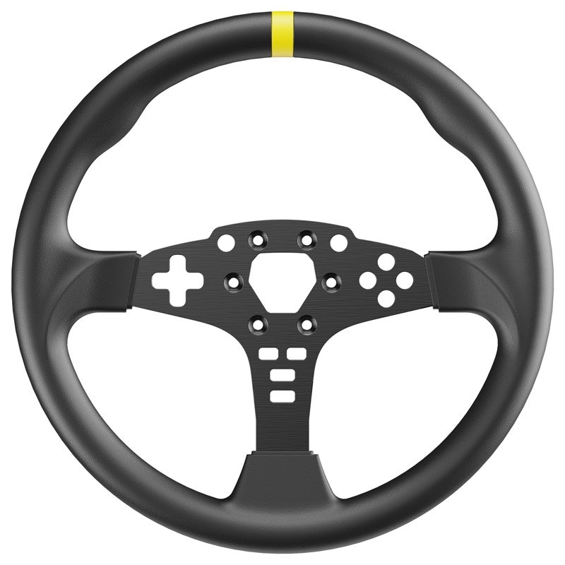 MOZA Racing 12" Round Wheel Mod for ES, musta/keltainen