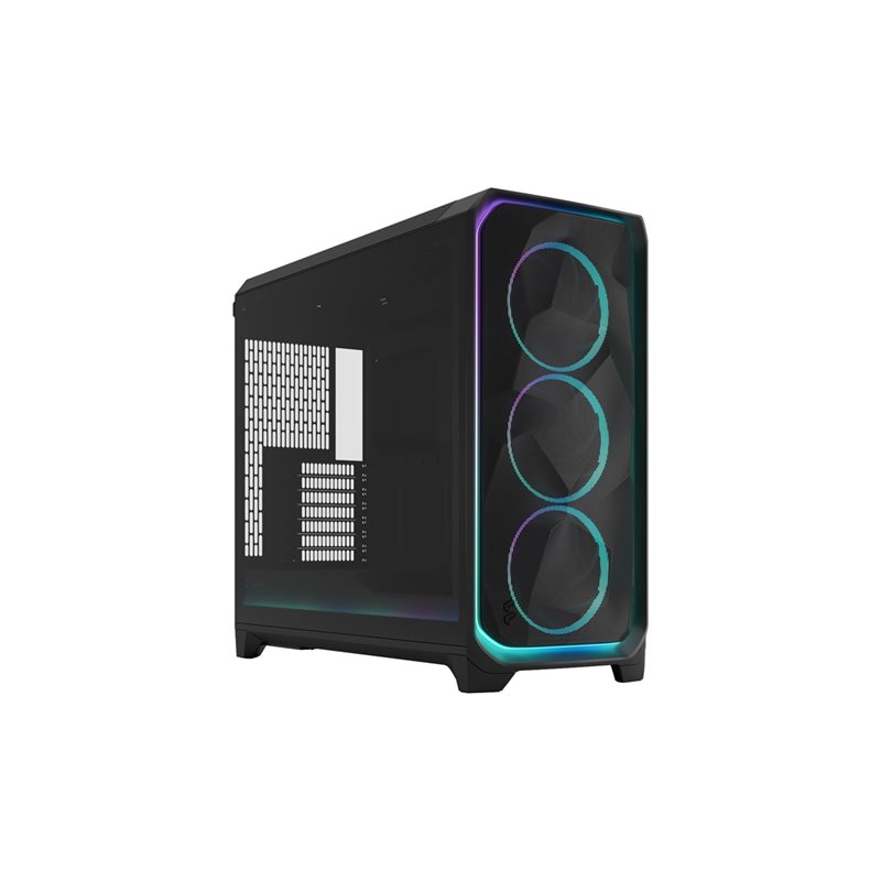 Fractal Design Meshify 3 XL - Ambience Pro RGB Black TG Light Tint, ikkunallinen tornikotelo, musta
