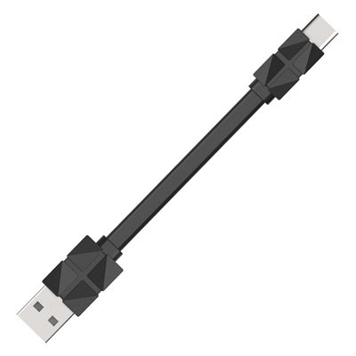 Akasa 2.0 USB-A -> USB-C -kaapeli, 0,3m, musta