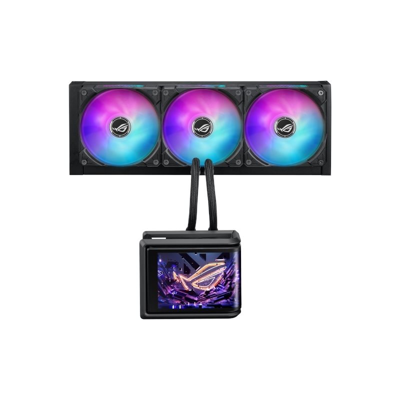 Asus ROG Ryuo IV SLC 360 ARGB, 360 AIO-nestejäähdytysratkaisu prosessorille, musta