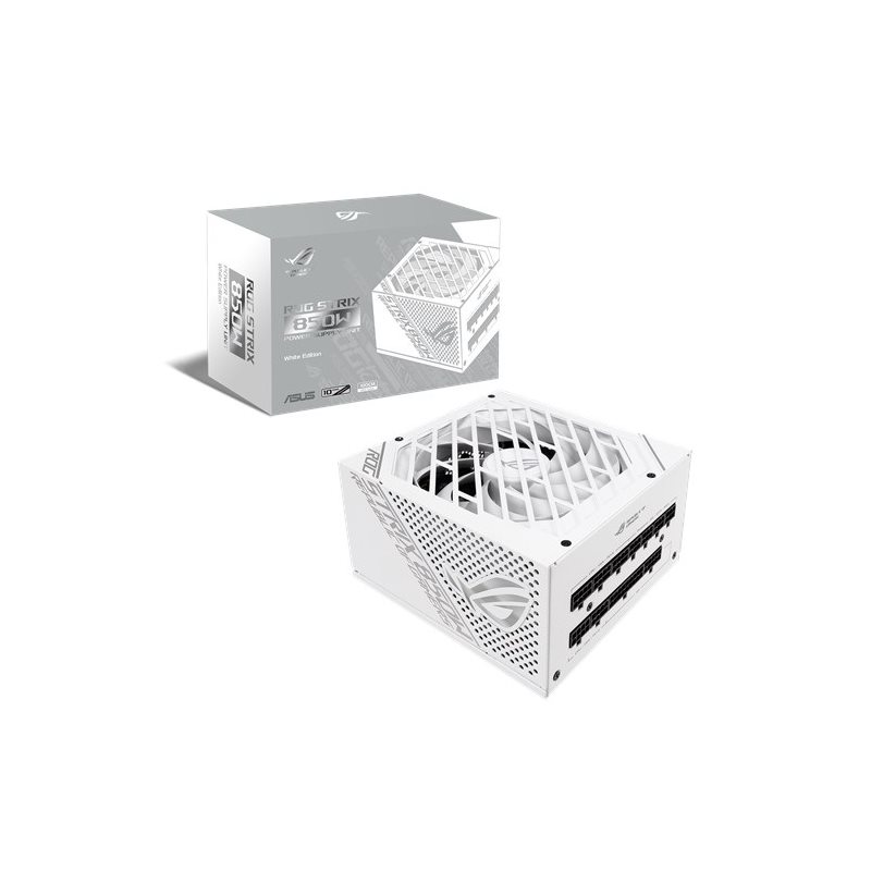 Asus (Outlet) ROG Strix 850W White Edition, modulaarinen ATX-virtalähde, 80 Plus Gold, valkoinen