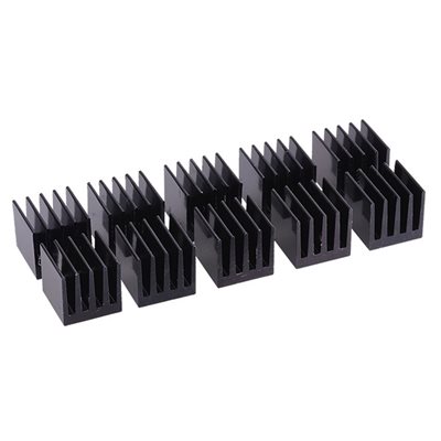 Alphacool GPU Heatsinks 15x15mm jäähdytyssiilit, 10kpl, musta