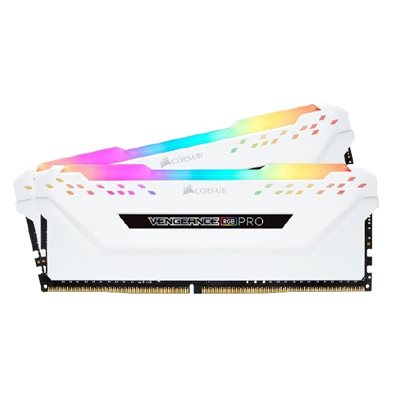 Corsair 16GB (2 x 8GB) Vengeance RGB PRO, DDR4 2666MHz, CL16, 1.20V, valkoinen