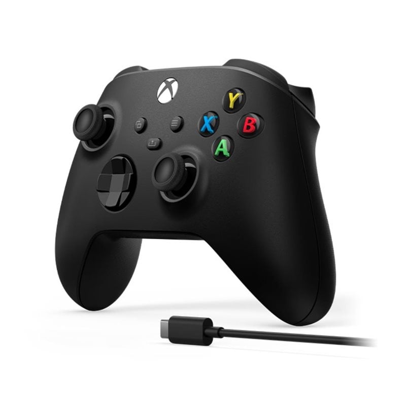 Microsoft Langaton Xbox Series X|S -ohjain + USB-C -kaapeli, musta
