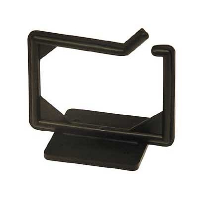 Deltaco Kaapelinkerääjä,  ruuvikiinnitys, 100 x 63 x 75 mm, musta