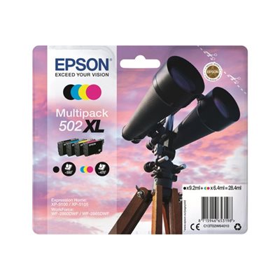 Epson 502XL Multipack -mustesuihkupatruunasarja, jopa 550/470 sivua