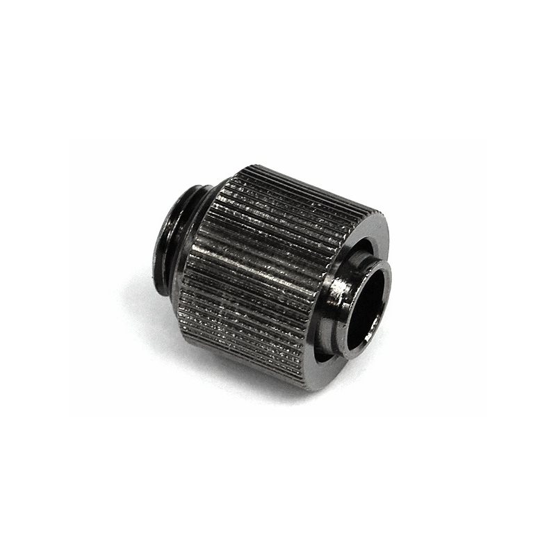 Aquatuning 13/10mm (10 x 1,5mm) ruuviliitin, G1/4", compact, Black Nickel