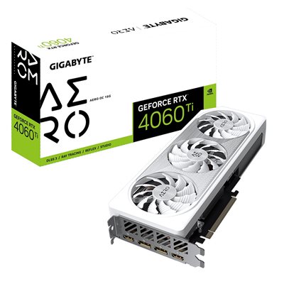 Gigabyte GeForce RTX 4060 Ti AERO OC -näytönohjain, 16GB GDDR6