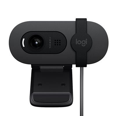 Logitech Brio 100, Full HD -verkkokamera, grafiitti