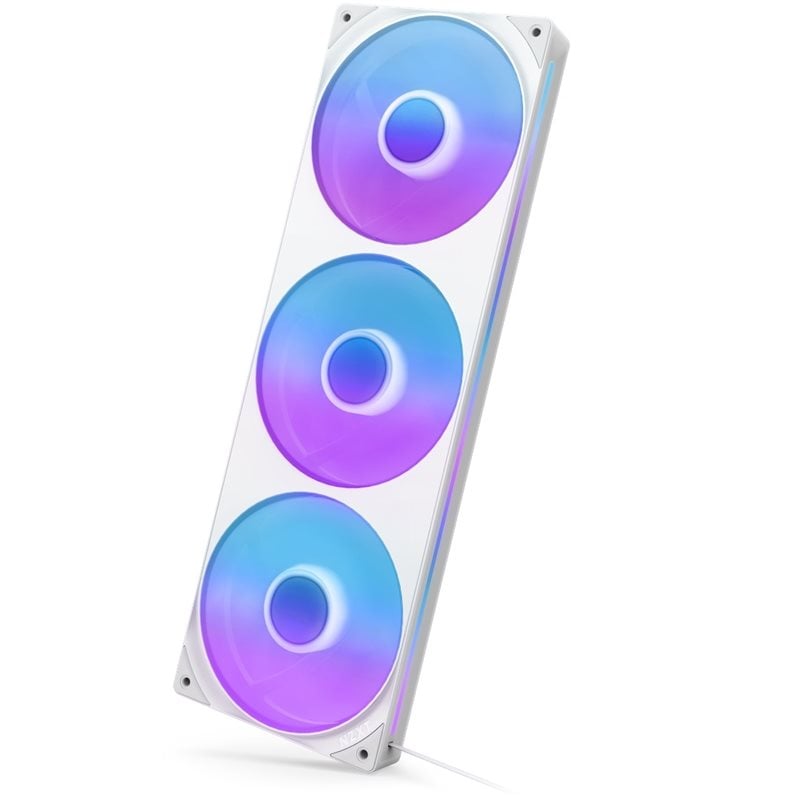 NZXT F360 RGB CORE White UNIBODY, 360mm PWM-laitetuuletin, valkoinen