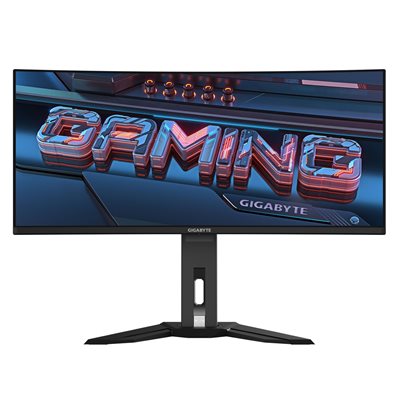 Gigabyte 34" MO34WQC, kaareva 175Hz WQHD-pelimonitori, musta