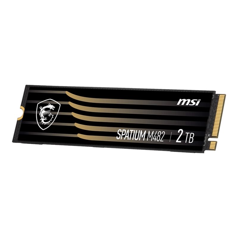 MSI 2TB SPATIUM M482 PCIe 4.0 NVMe M.2 SSD-levy, M.2 2280, 7300/6400 MB/s