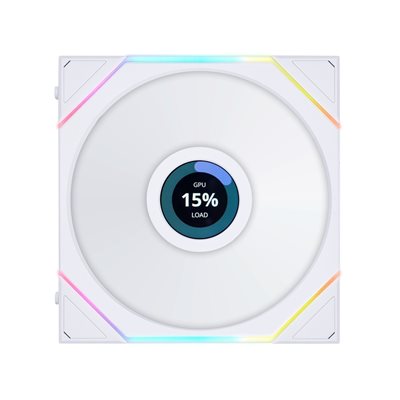 Lian Li (Outlet) UNI FAN TL LCD 140 - Single Pack, 140mm PWM-laitetuuletin, valkoinen