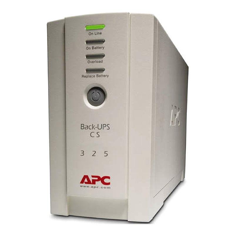 APC Back-UPS CS, UPS-laite, 325VA, 4x C13, harmaa