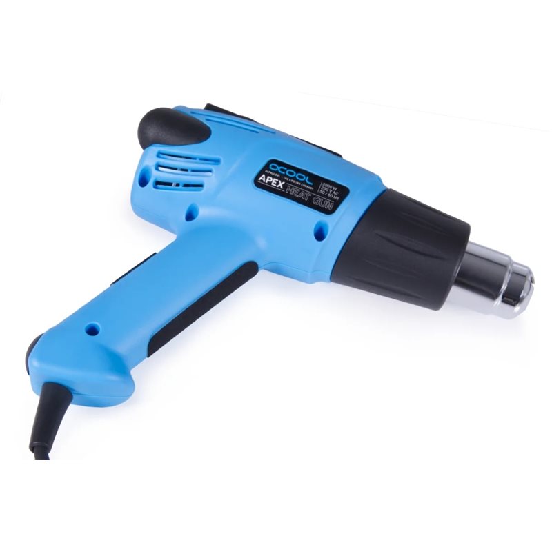 Alphacool Apex Heat Gun with LCD 2000W -kuumailmapuhallin, sininen/musta