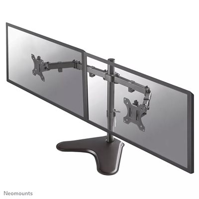 Neomounts 10-32" x2 Monitor Desk Mount, pöytäjalusta kahdelle näytölle, musta