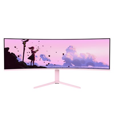 Arozzi 49" Nova VA, 165Hz (OC) UWQHD -pelimonitori, pinkki