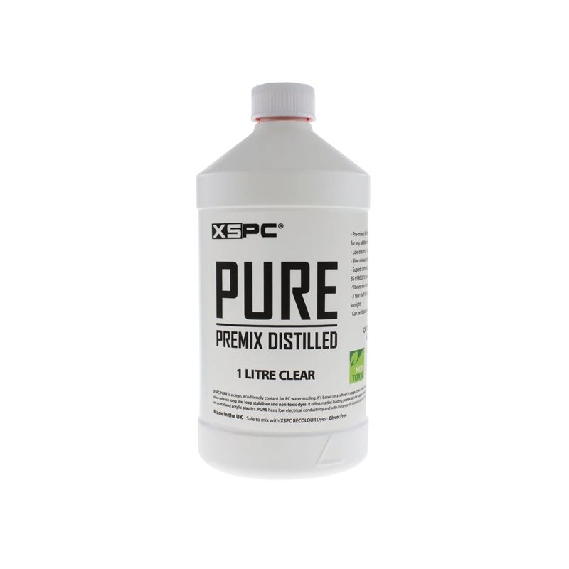 XSPC PURE Premix Distilled Coolant - Clear -jäähdytysneste, 1l