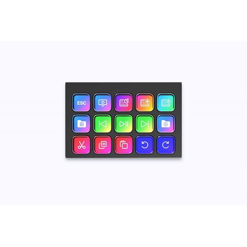 Elgato Stream Deck Module -hallintapaneeli, 15 painiketta, musta