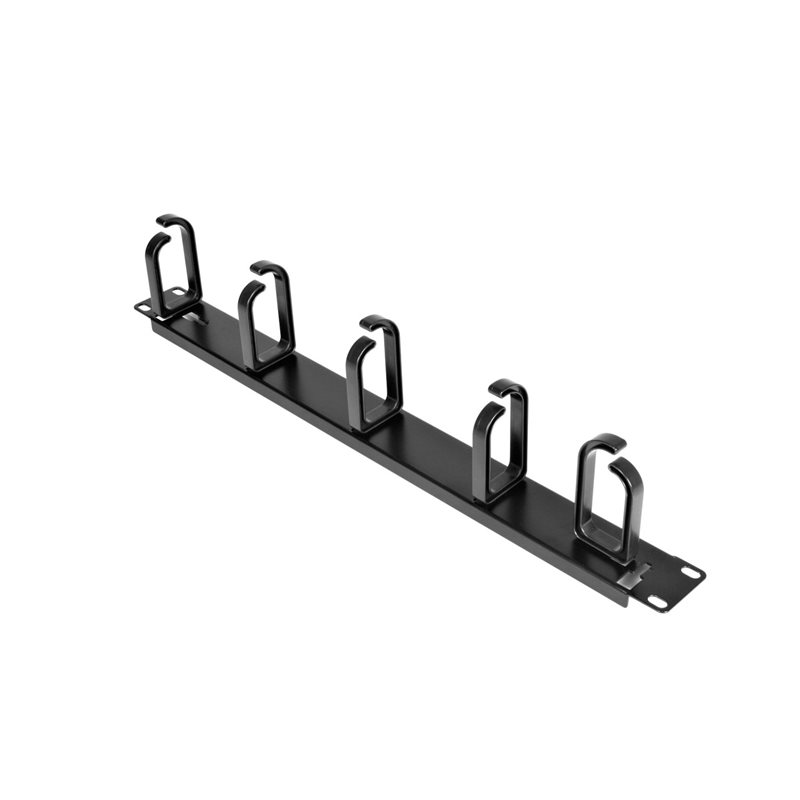 StarTech.com Kaapelinhallintapaneeli 19" räkkiin, 1U, 5 aukkoa, musta
