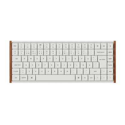 Keychron K3 Ultra SE 8K, langaton mekaaninen näppäimistö, 75%, Low-Profile Milk POM Red, puu / valkoinen