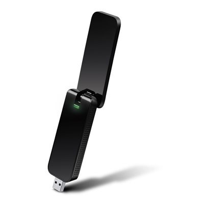 TP-Link Archer T4U, Dual Band AC1300 Wi‑Fi 5 -USB-sovitin, musta